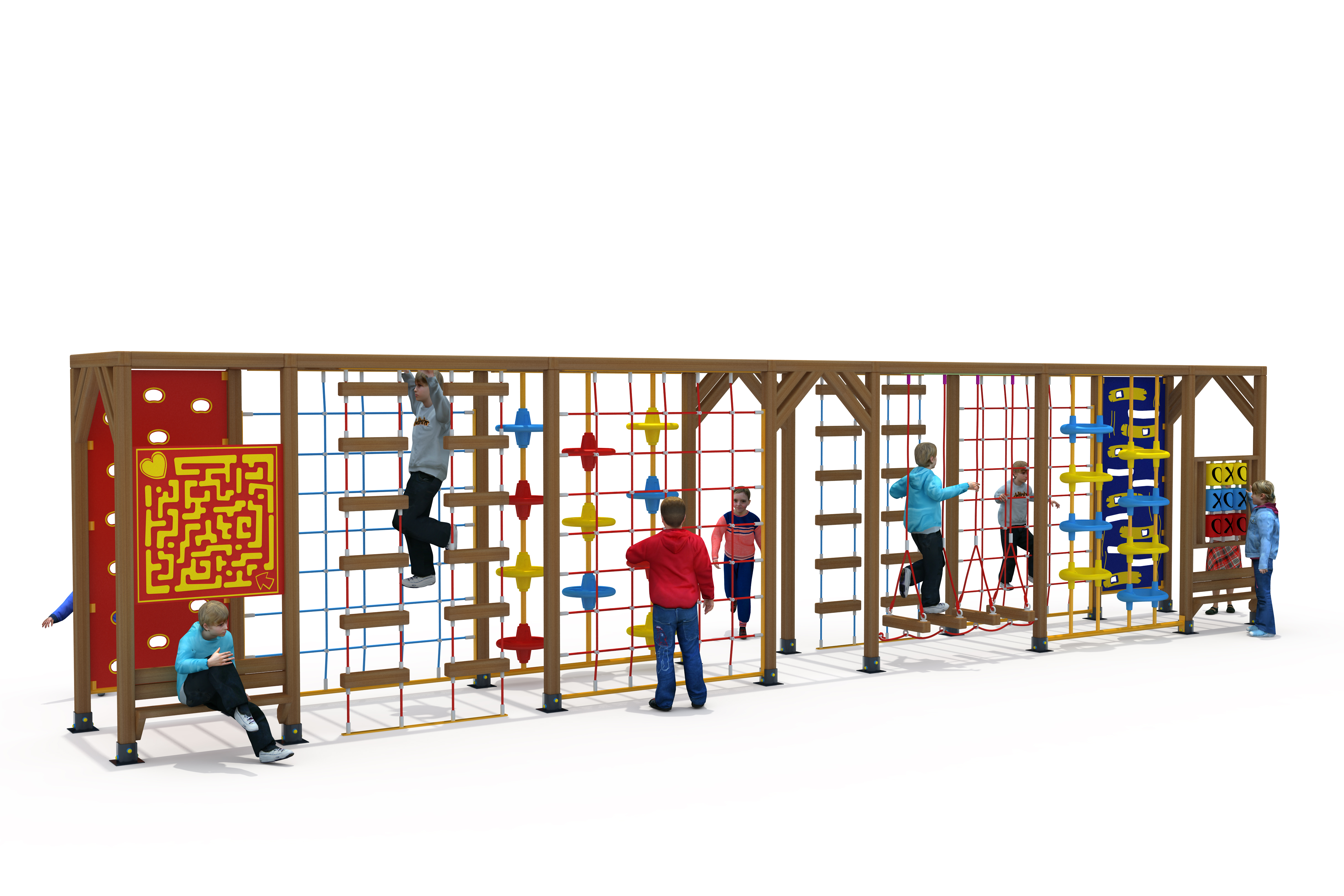 Halatlı Tırmanma B-PTR-200 PTR-221 | Parkur ve Halatlı Tırmanma Oyun Grupları | Erse Kent Mobilyaları